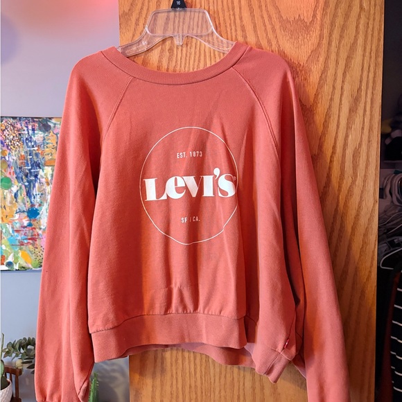 Levi's Sweaters - Levi's Coral Orange Crewneck